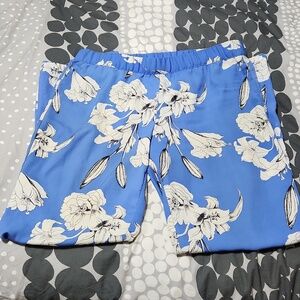 EUC Cubus blue & white flower pants